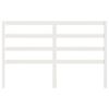 vidaXL Wezgłowie łóżka, białe, 126x4x100 cm, lite drewno sosnowe