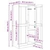 vidaXL Garderoba z p&oacute;łką z drzwiami Stare drewno 82,5 x 51,5 x 180 cm