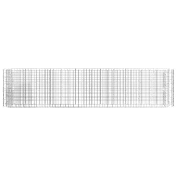 vidaXL Podwyższona donica gabionowa galwanizowane żelazo 470x50x100 cm