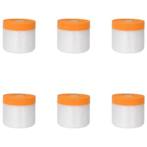 vidaXL Arkusz ochronny z taśmą klejącą 6 pcs 55 x 3300 cm HDPE