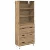 vidaXL Highboard 2 pcs Dąb rzemieślniczy 69,5 x 34 x 180 cm
