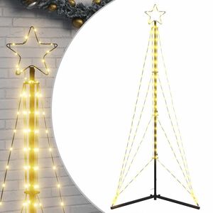 vidaXL Choinka LED 363 diody LED Ciepła biel 182 cm