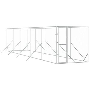 vidaXL Kojec zewnętrzny dla psa, 2x10x2 m, stal galwanizowana