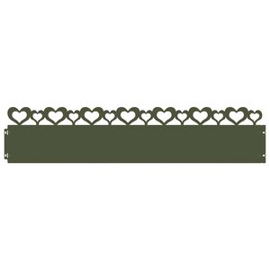 vidaXL Obrzeża trawnikowe 10 szt. 103 x 0,05 x 22 cm Stal