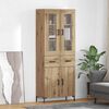 vidaXL Highboard 2 pcs Dąb rzemieślniczy Materiał drewnopochodny