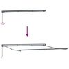 vidaXL Markiza zwijana Czarny 400 &times; 300 cm Poliester i Metal