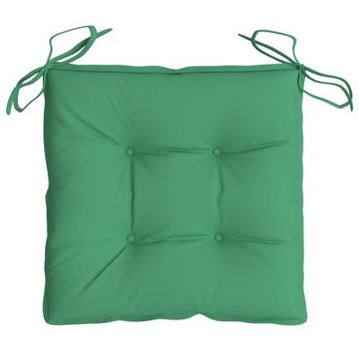 vidaXL Poduszki na krzesła, 2 szt., zielone, 50x50x7 cm, tkanina