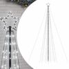 vidaXL Choinka świąteczna LED kolcami 1534 diody LED Zimna biel 500 cm