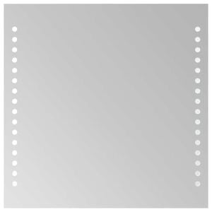 vidaXL Lustro łazienkowe z LED, 30x30 cm