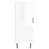 vidaXL Szafka, biała, połysk, 69,5x34x90 cm, materiał drewnopochodny