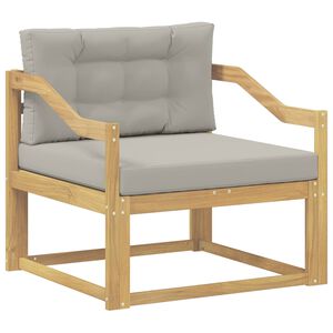 vidaXL Środkowa sofa ogrodowa Poliester Biały
