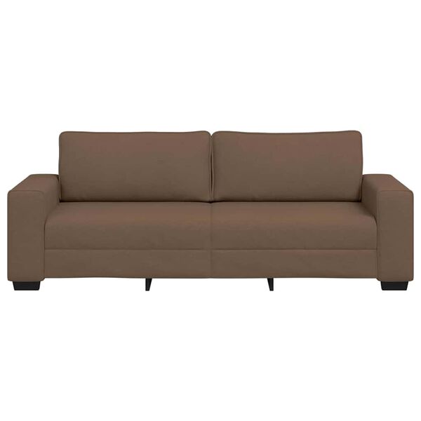 vidaXL Sofa 3-osobowa, brązowa, 180 cm, tkaniną