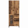 vidaXL Highboard Montowane na ścianie Stare drewno 69,5 x 34 x 180 cm
