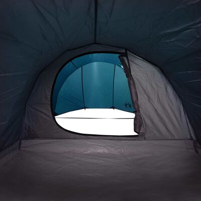 vidaXL Namiot turystyczny, tunelowy, 4-os., niebieski, wodoszczelny