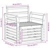 vidaXL Zestaw sof na zewnątrz Naturalny 75,5 x 63 x 73 cm