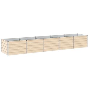 vidaXL Podniesione Ł&oacute;żko Ogrodowe Kość słoniowa 400 x 80 x 55 cm