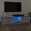vidaXL Szafka pod TV, z LED, szary dąb sonoma, 140x40x35,5 cm