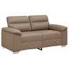 vidaXL 2-osobowa sofa Cappuccino 120 cm ze sk&oacute;ry ekologicznej