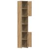 vidaXL Szafka łazienkowa, dąb artisan, 30x30x183,5 cm