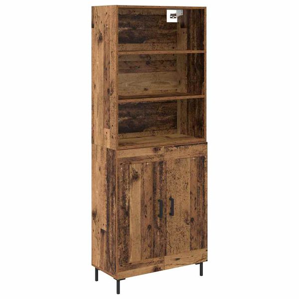 vidaXL Highboard Stare drewno 69,5 x 34 x 180 cm