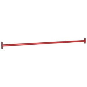 vidaXL Przykręcany drążek prosty, 125 cm, stalowy, czerwony