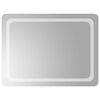 vidaXL Lustro łazienkowe LED przezroczysty 80 x 60 cm szkło hartowane