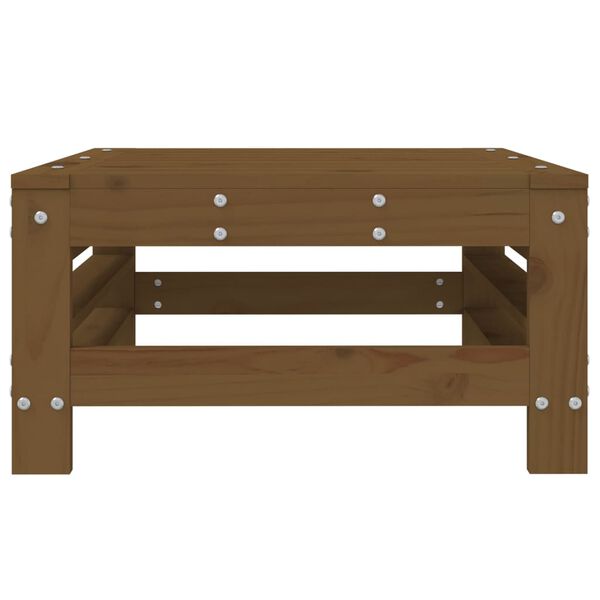 vidaXL Podnóżek ogrodowy, miodowy brąz, lite drewno sosnowe