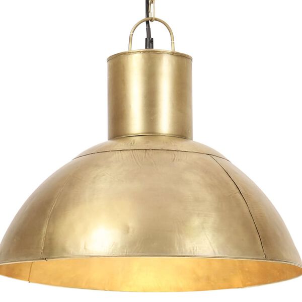 vidaXL Lampa wisząca, 25 W, kolor mosiądzu, okrągła, 48 cm, E27