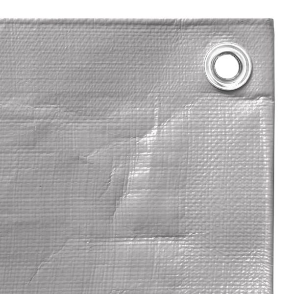vidaXL Plandeka, 260 g/m&sup2;, 6x6 m, szara, HDPE