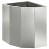 vidaXL Doniczka R&oacute;żnorożna srebrny 30 x 30 x 35 cm Stal galwanizowana
