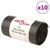 vidaXL Worki na śmieci, 250 szt., czarne, 35 L