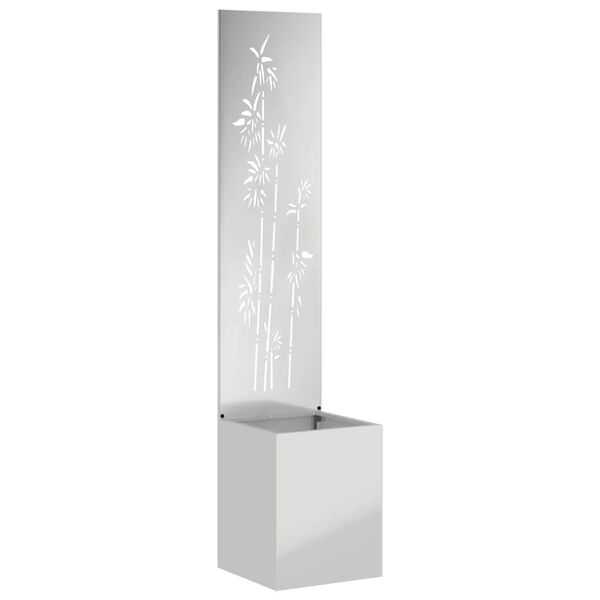 vidaXL Ekran zapewniający prywatność w ogrodzie Srebrny 32 x 150 cm