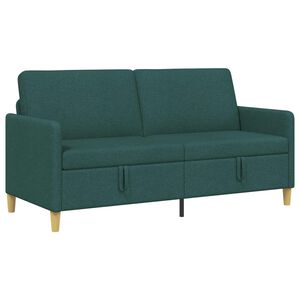 vidaXL Sofa z miejscem do przechowywania Ciemnozielony