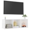 vidaXL Szafka pod TV, biała, 107x35x37 cm, materiał drewnopochodny