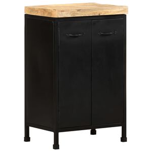 vidaXL Komoda, 47x35x76 cm, surowe drewno mango