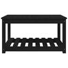 vidaXL Stolik ogrodowy, czarny, 82,5x50,5x45 cm, lite drewno sosnowe