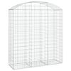vidaXL Łukowaty kosz gabionowy 150x50x160/180 cm, galwanizowane żelazo