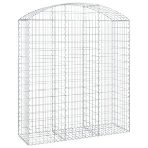 vidaXL Łukowaty kosz gabionowy 150x50x160/180 cm, galwanizowane żelazo