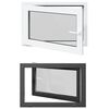 vidaXL Okno piwniczne typu tilt & turn RISOR 90 x 70 cm PVC i szkło