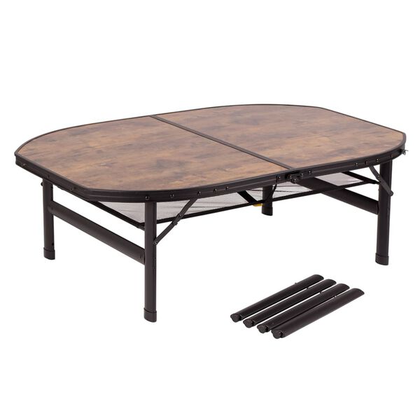 Bo-Camp Składany stolik turystyczny Melrose, 120x80 cm, aluminium