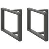 vidaXL Nogi do stolika kawowego w kształcie litery T 2 szt. Antracyt 60x25x(42-43) cm Stal