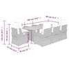 vidaXL 9-cz. zestaw mebli ogrodowych z poduszkami, czarny, rattan PE