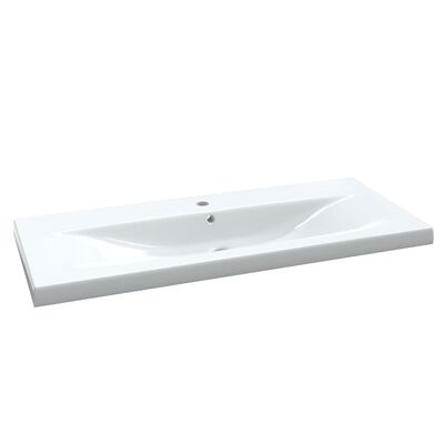 vidaXL 3-cz. zestaw mebli łazienkowych, wysoki połysk, biały