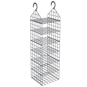vidaXL Wiszący organizer do szafy z 7 p&oacute;łkami