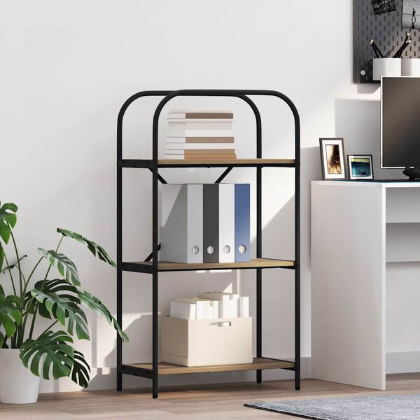 vidaXL P&oacute;łka na książki Dąb rzemieślniczy 60 x 30 x 109 cm