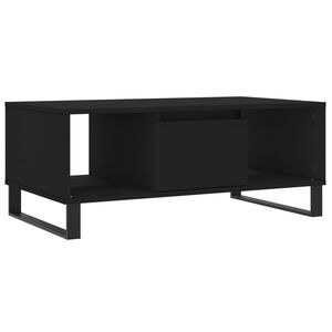 vidaXL Stolik kawowy, czarny, 90x50x36,5 cm, materiał drewnopochodny
