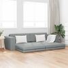 vidaXL Sofa Bed Jasnoszary 245 x 78 x 77 cm Aksamit