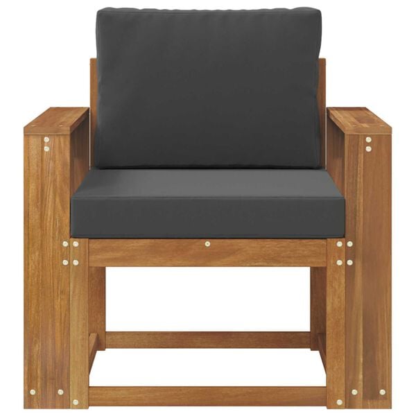 vidaXL Sofa na zewnątrz Lite drewno akacjowe i poliester Naturalny