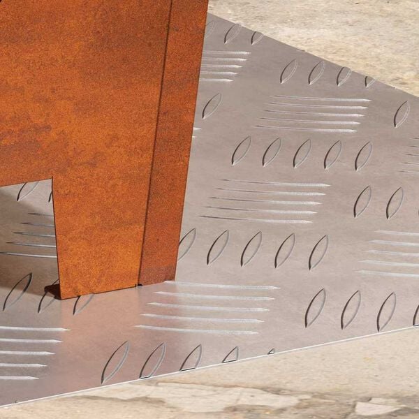 vidaXL Stopień Prostokątny 2 pcs Srebrny 50 x 40 cm Aluminium