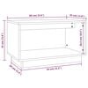 vidaXL Szafka pod telewizor, 60x35x35 cm, lite drewno sosnowe